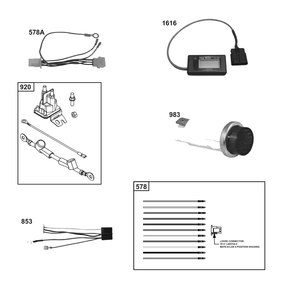 Electrical Diagram and Parts List for 40,44&49  Briggs and Stratton Engine